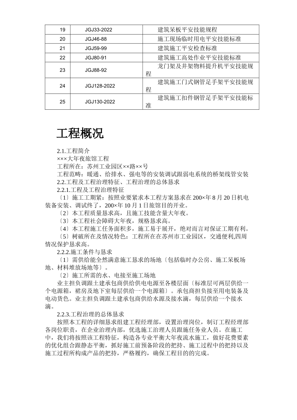 2023年建筑行业苏州某酒店机电设备安装施工组织设计.docx_第3页