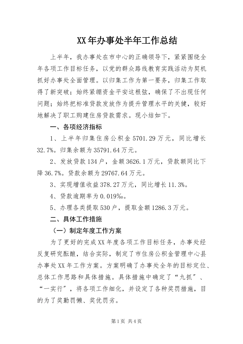2023年办事处半工作总结.docx_第1页