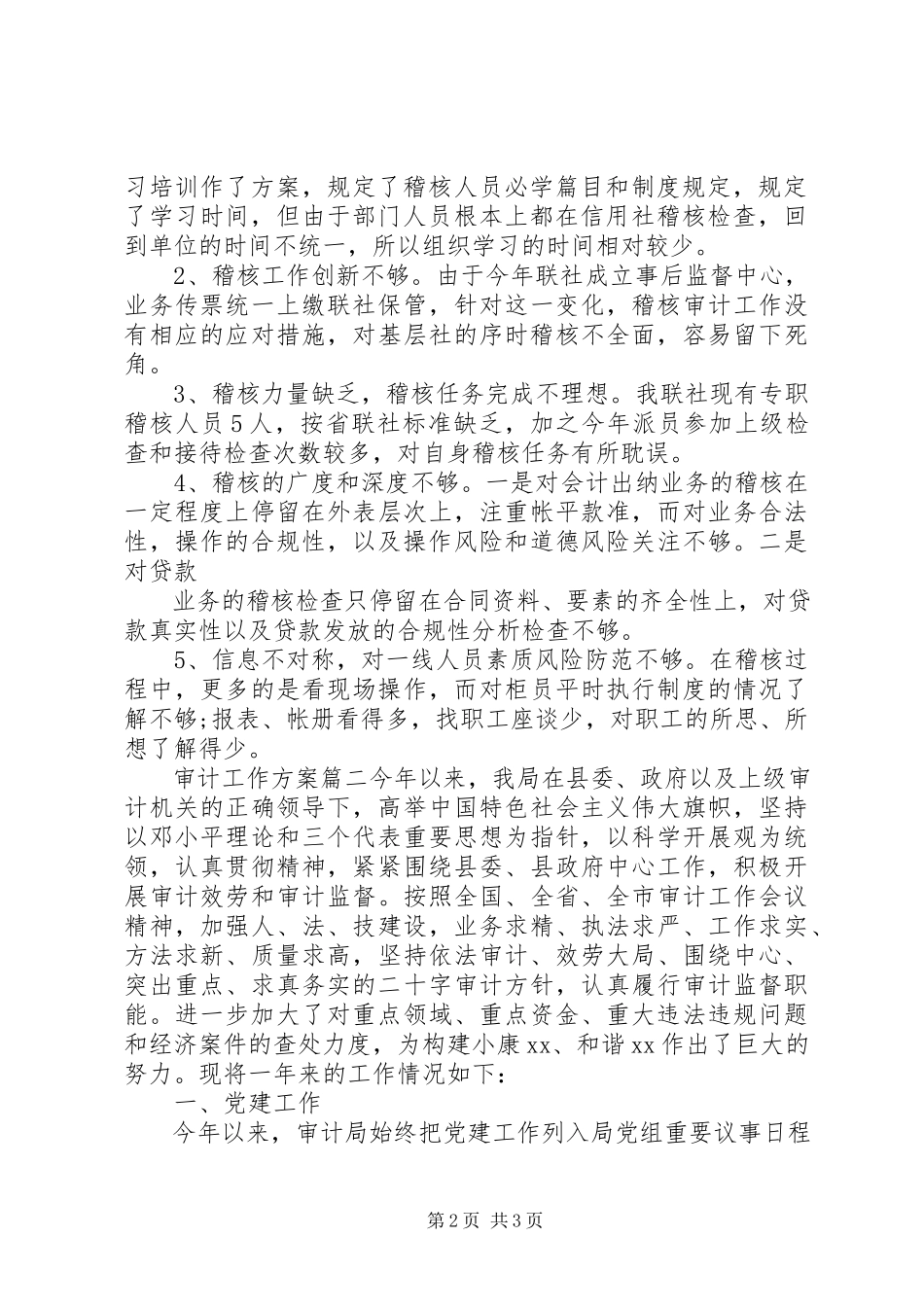 2023年审计计划与工作总结.docx_第2页
