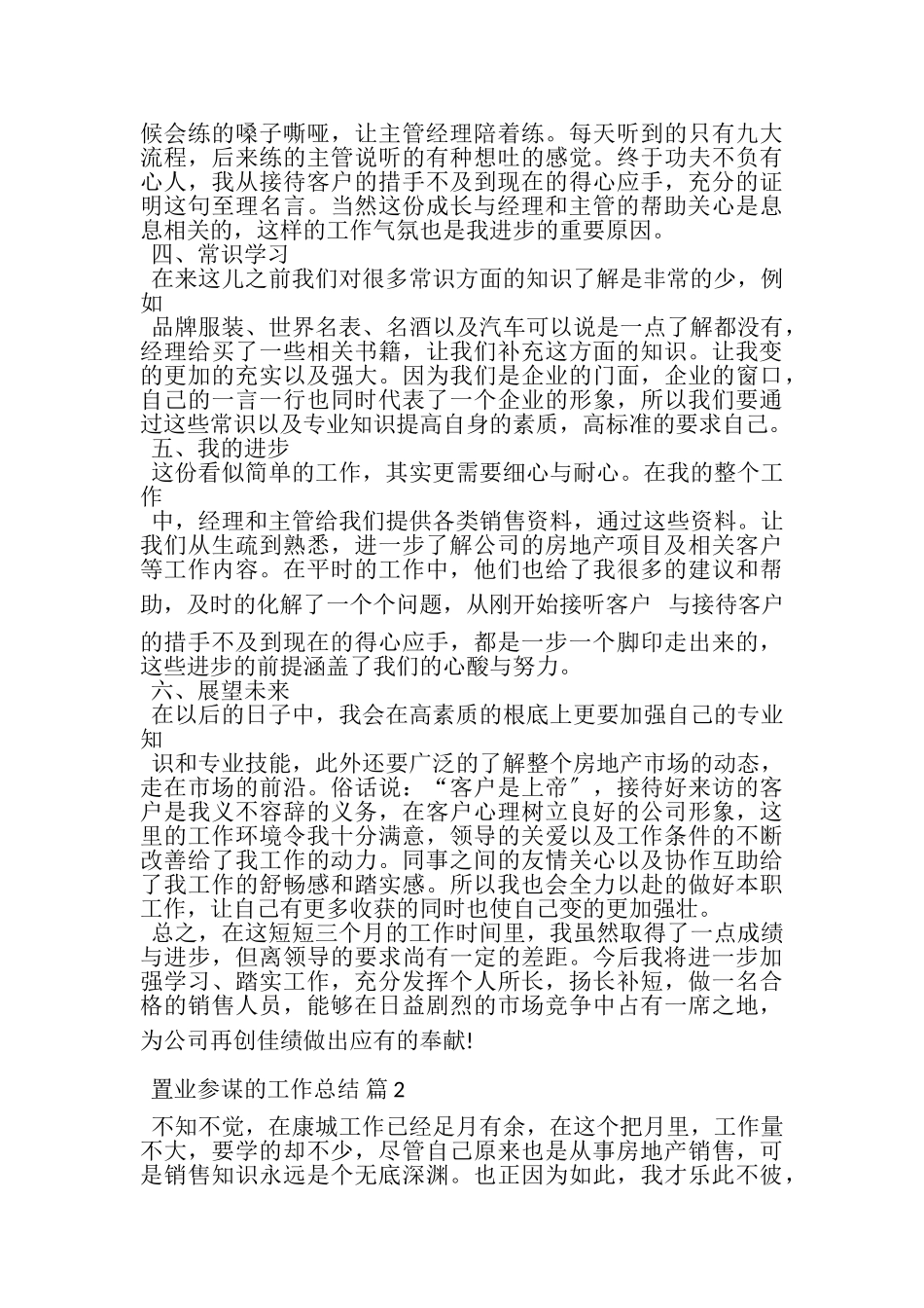 2023年置业顾问的工作总结.doc_第2页