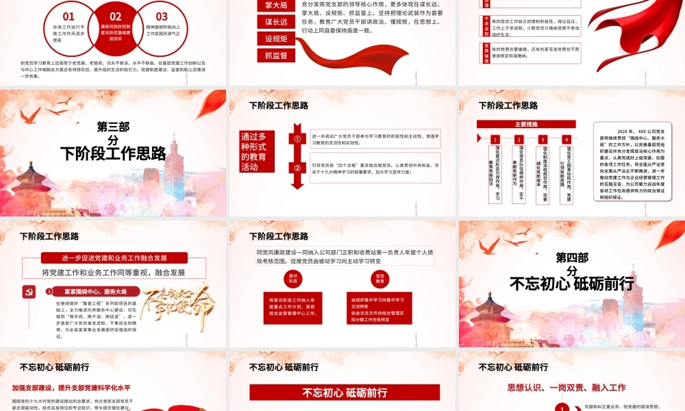 2019年终领导干部述职报告PPT模板.pptx
