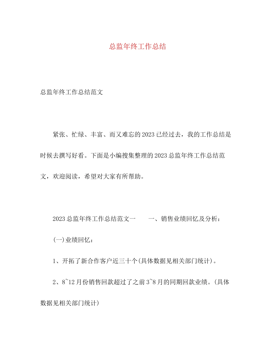 2023年总监终工作总结.docx_第1页