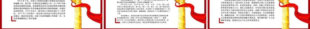 中华人民共和国民法典草案学习解读PPT简洁版.pptx