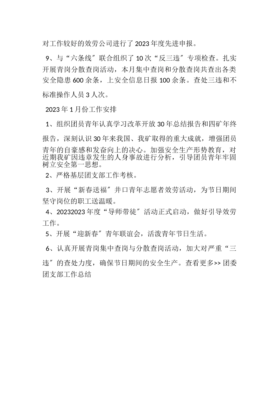 2023年共青团工作总结年工作安排.doc_第2页