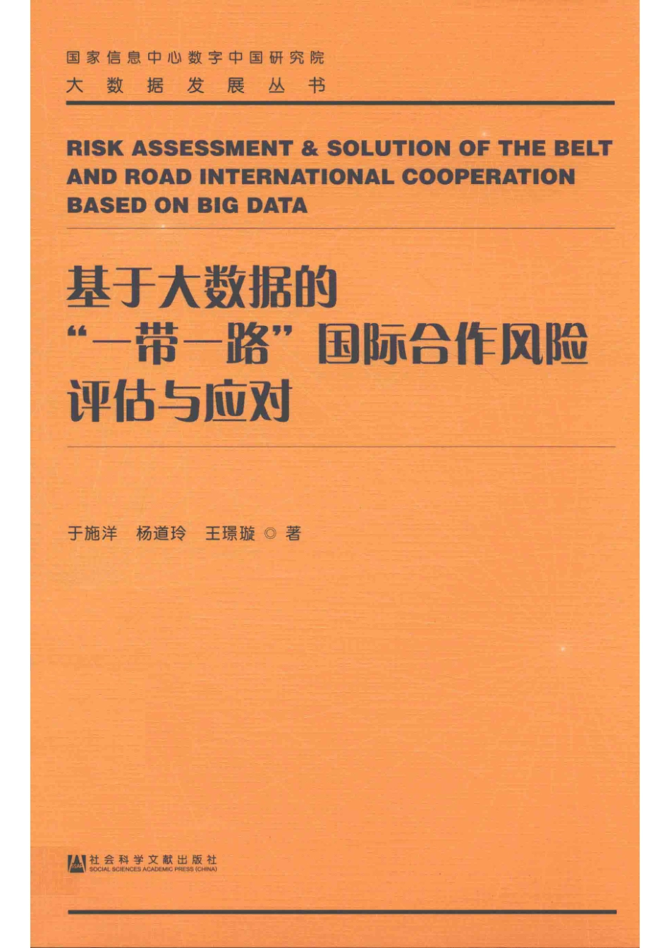 大数据发展丛书基于大数据的“一带一路”国际合作风险评估与应对_于施洋杨道玲王璟璇著.pdf_第1页