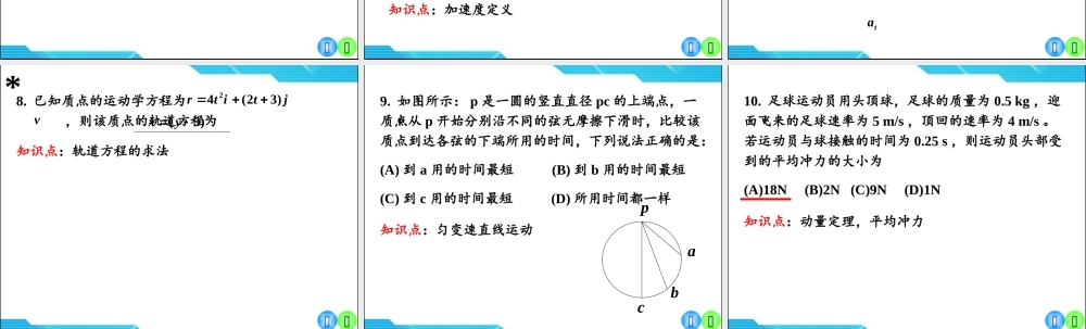 大学物理习题1质点力学习题课.ppt