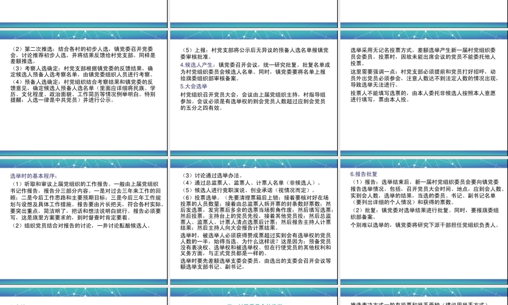 村两委换届流程培训文稿共33页.ppt
