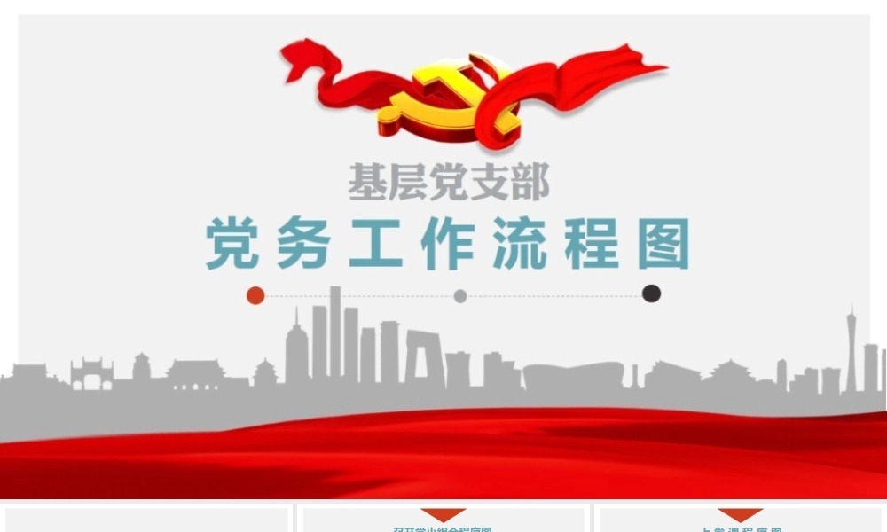 基层党支部党务工作流程图.pptx