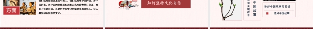 坚持文化自信 实现名族复兴.pptx