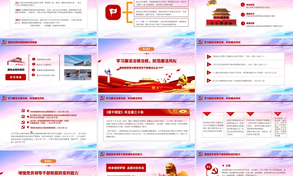 廉政警示教育党员干部廉政从业.pptx