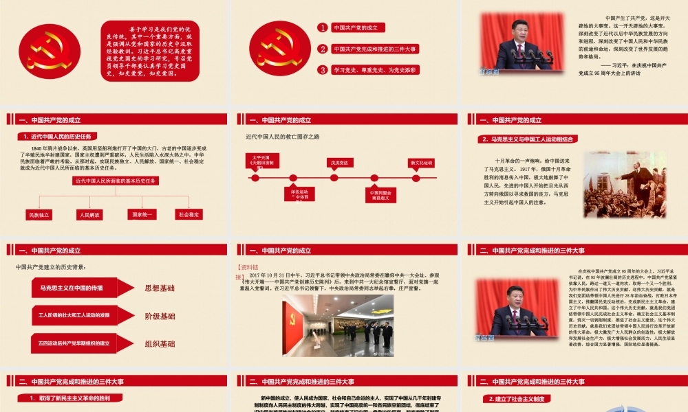入党培训PPT：第二章 党的历史.pptx