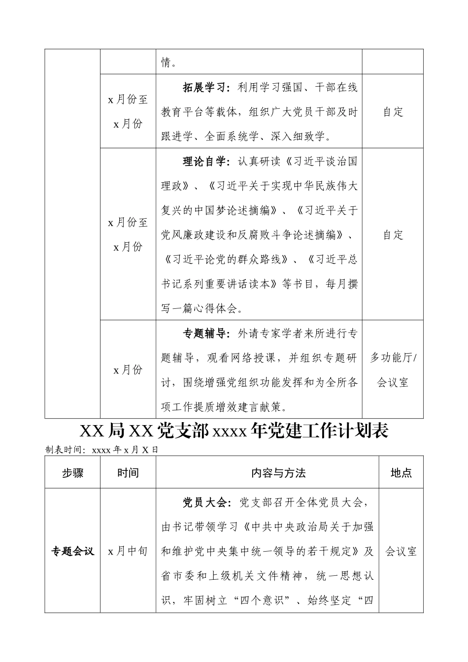 2020020108-2020党支部党建工作计划表.docx_第2页