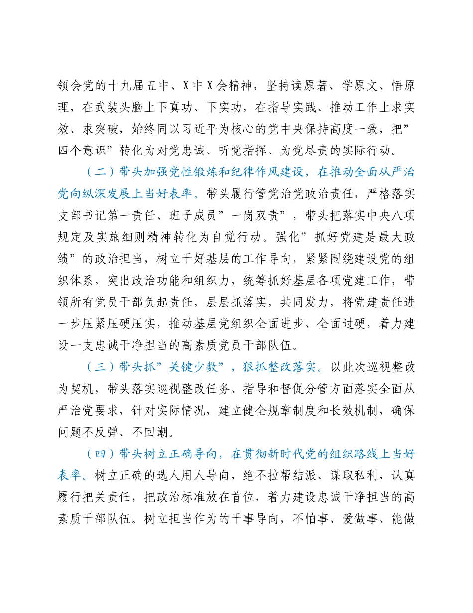 巡视整改专题民主生活会个人对照检查材料.doc_第3页