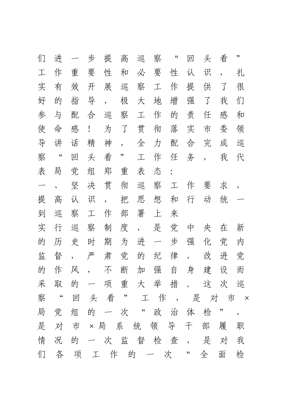 巡察“回头看”工作动员会上的表态发言.doc_第2页