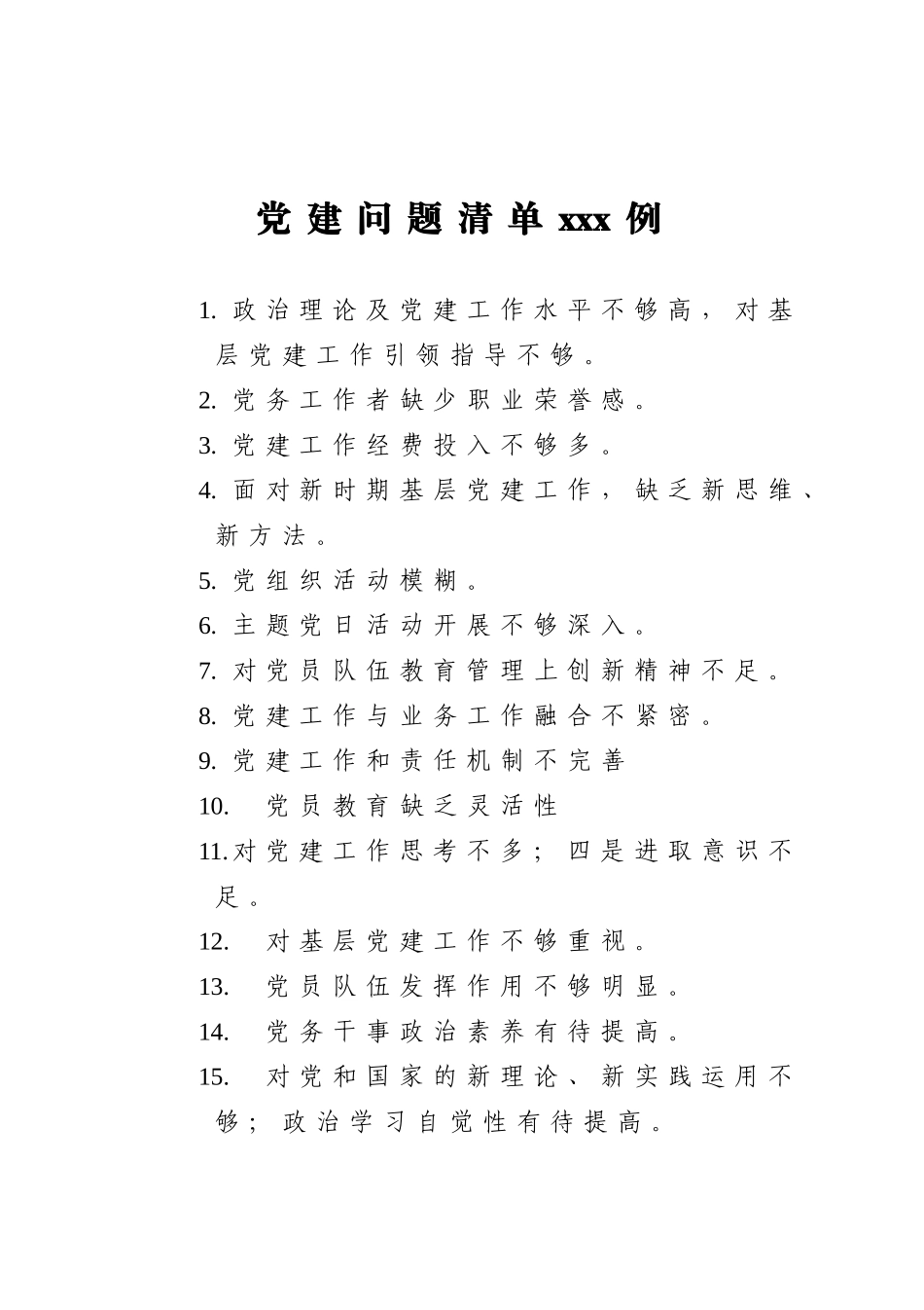 20201119党建问题清单100例.doc_第1页