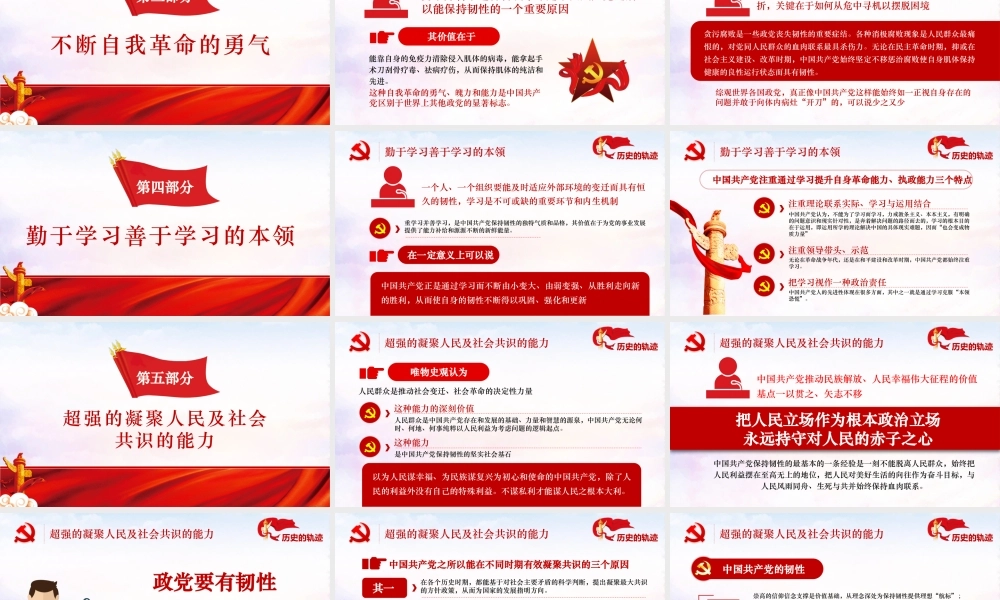 历史的轨迹中国共产党保持恒久韧性的奥秘.pptx
