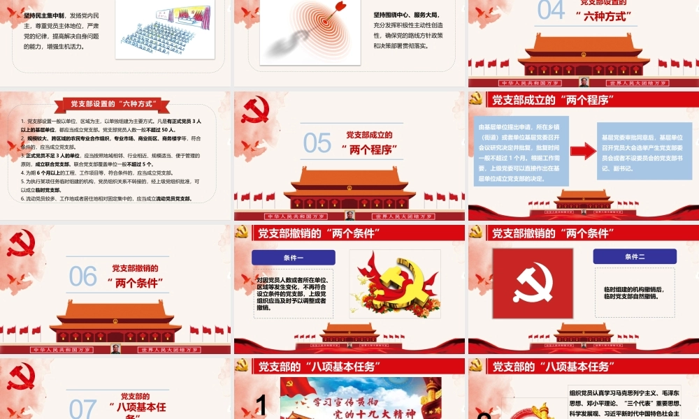 中国共产党支部工作条例（试行）.pptx