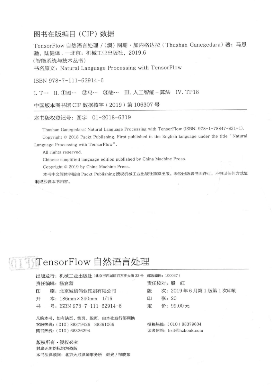 TensorFlow自然语言处理_（澳）图珊·加内格达拉（Thushan Ganegedara）著.pdf_第3页