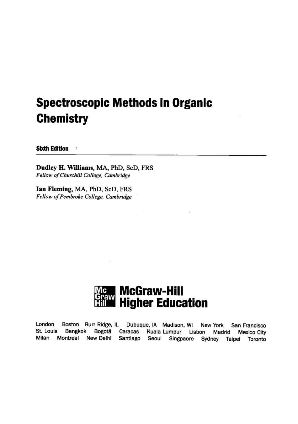 有机化学中的光谱方法ORGANIC 6TH EDITION CHEMISTRY_（英）威廉姆斯著.pdf_第2页