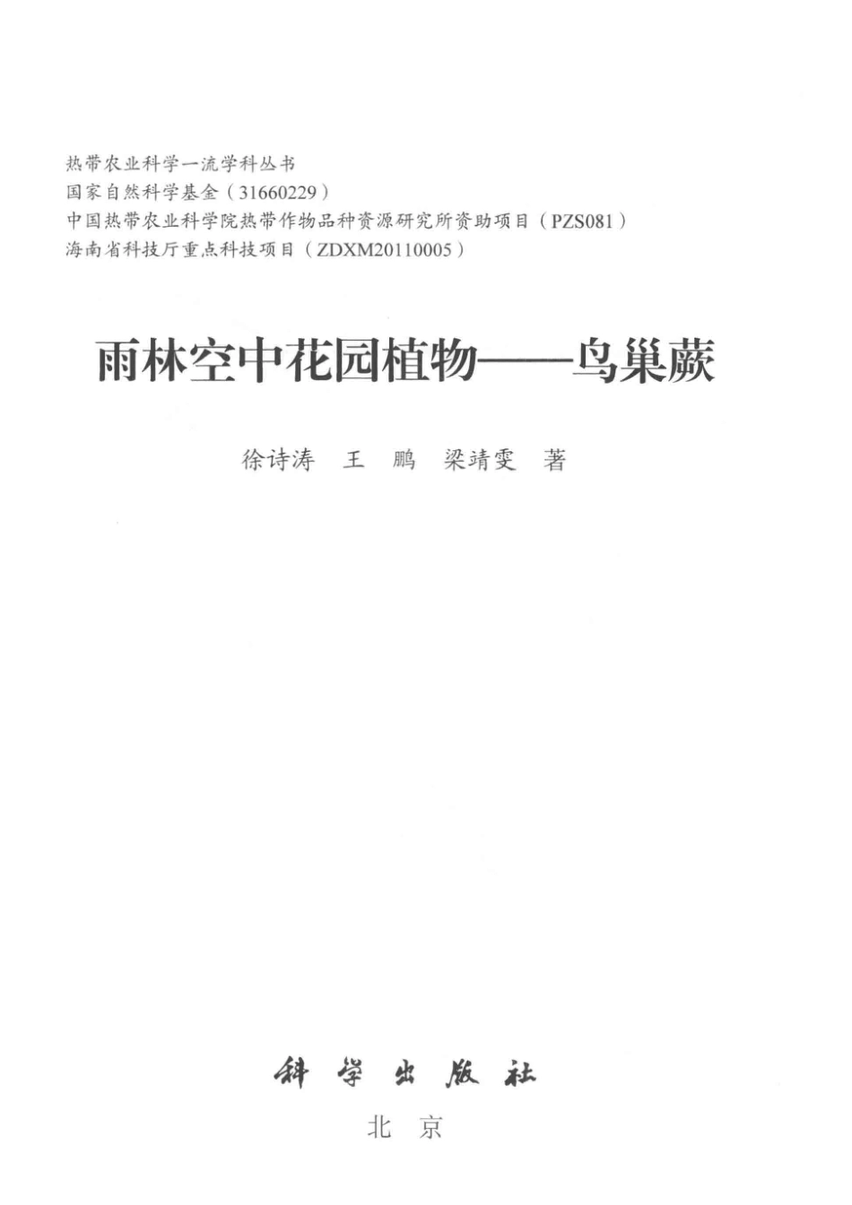 雨林空中花园植物鸟巢蕨_徐诗涛王鹏梁靖雯著.pdf_第2页