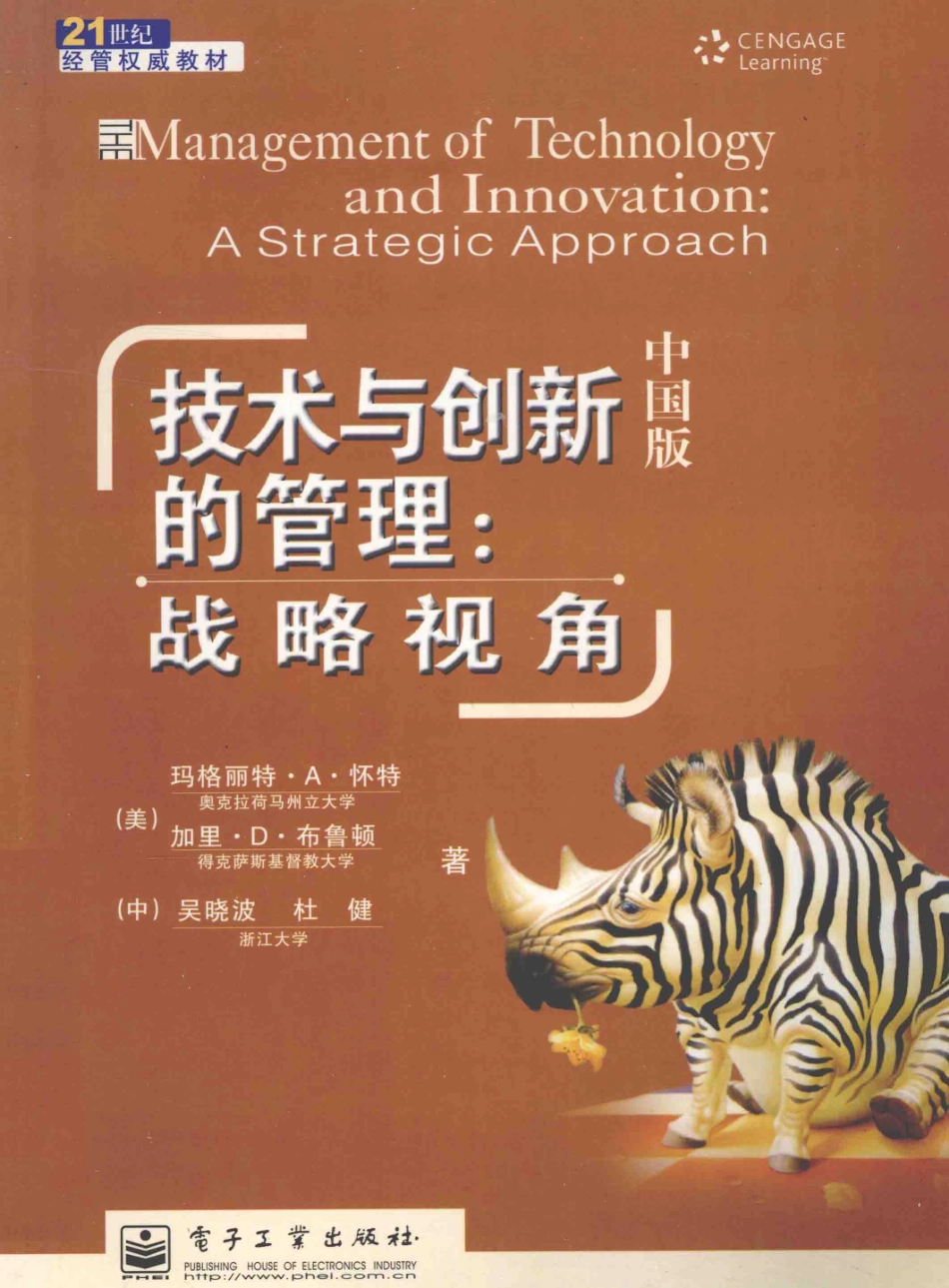 技术与创新的管理战略视角中国版_（美）怀特（美）布鲁顿吴晓波杜健著.pdf_第1页
