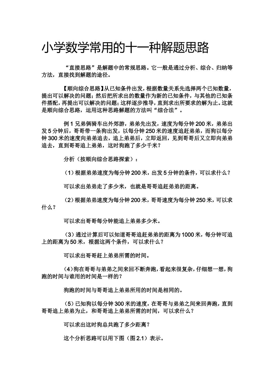 小学数学常用的十一种解题思路.doc_第1页
