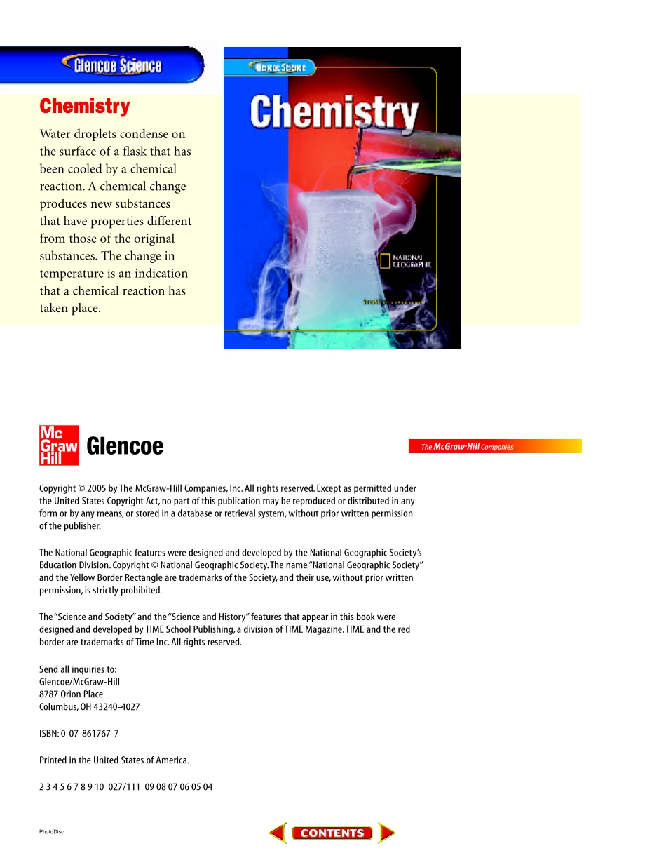 美国加州教材 Glencoe Science - Module L - Chemistry - Glencoe - Mcgraw-hill 2005.pdf_第2页