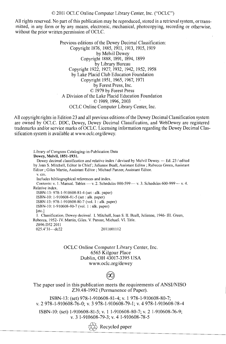 Dewey Decimal Classification and Relative Index [23rd Edition] (Volume 2).pdf_第2页