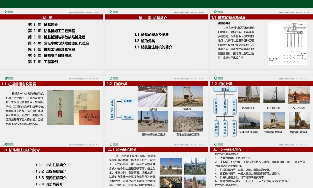 工程施工系统课件03：建筑工程桩基工程施工技术及常见事故缺陷防治.ppt