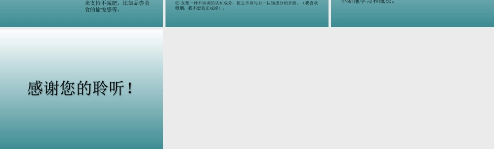 PPT模板之认知失调理论的应用.ppt