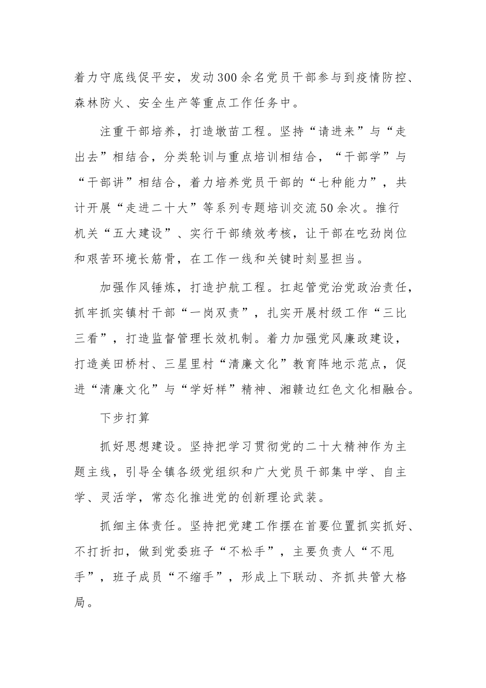 党委书记履行基层党建工作责任述职报告集合篇范文.docx_第2页