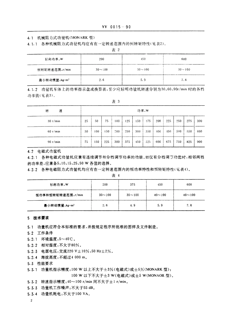 功量机 YY 0015-1990.pdf_第3页
