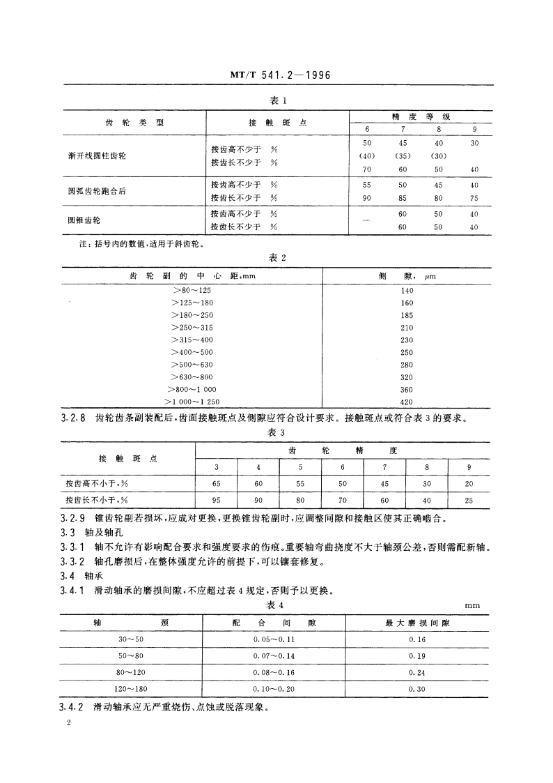 悬臂式掘进机检修规范 机械部分 MTT 541.2-1996.pdf_第3页