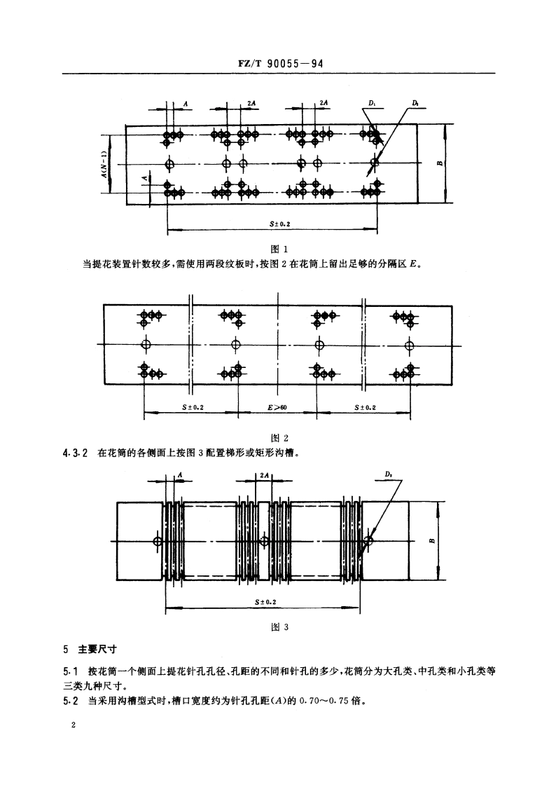 提花装置花筒规格 FZT 90055-1994.pdf_第3页