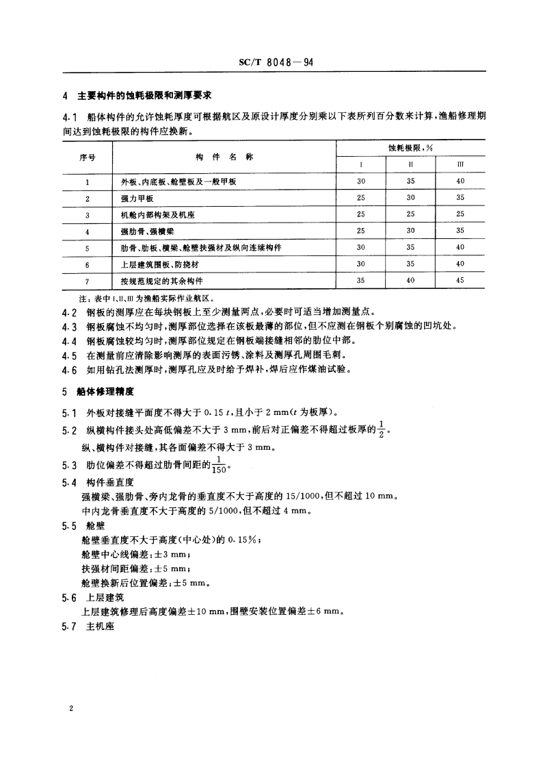 渔船船体修理技术要求 SCT 8048-1994.pdf_第3页