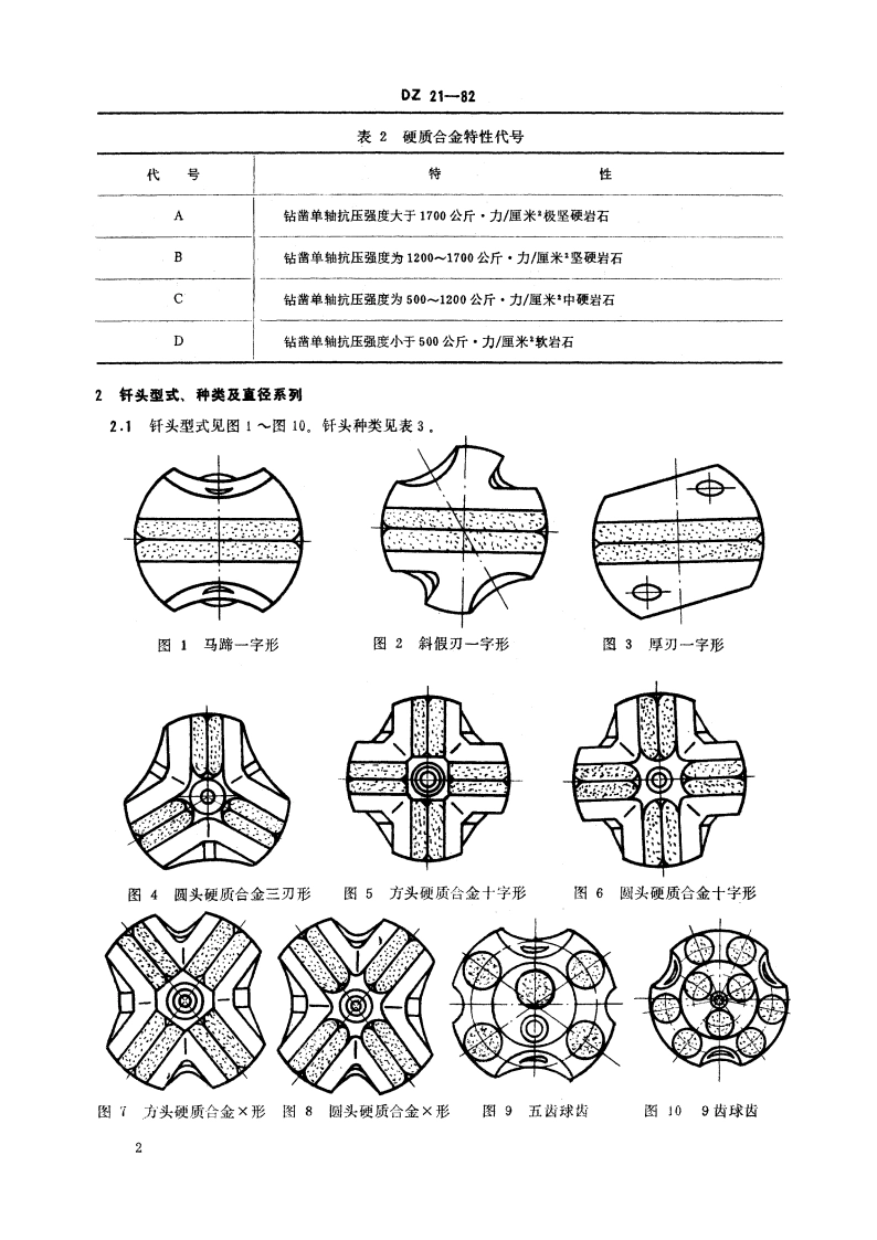 硬质合金钎头 DZ 21-1982.pdf_第3页