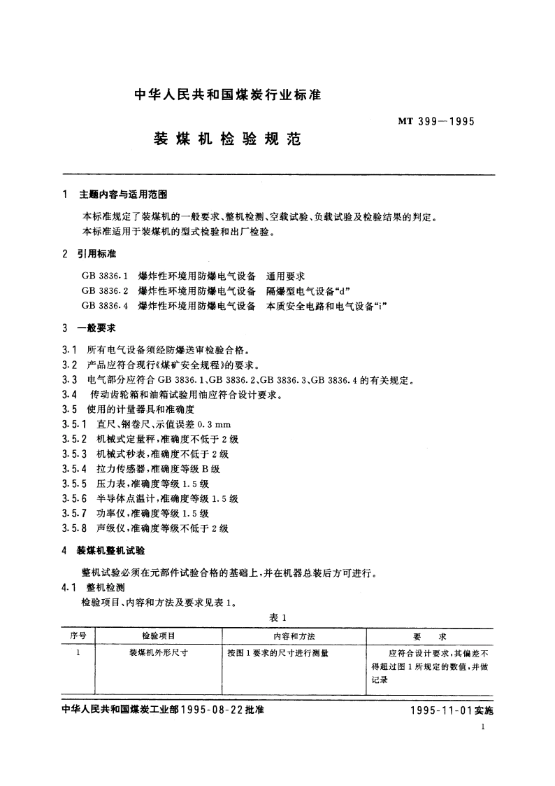 装煤机检验规范 MT 399-1995.pdf_第2页