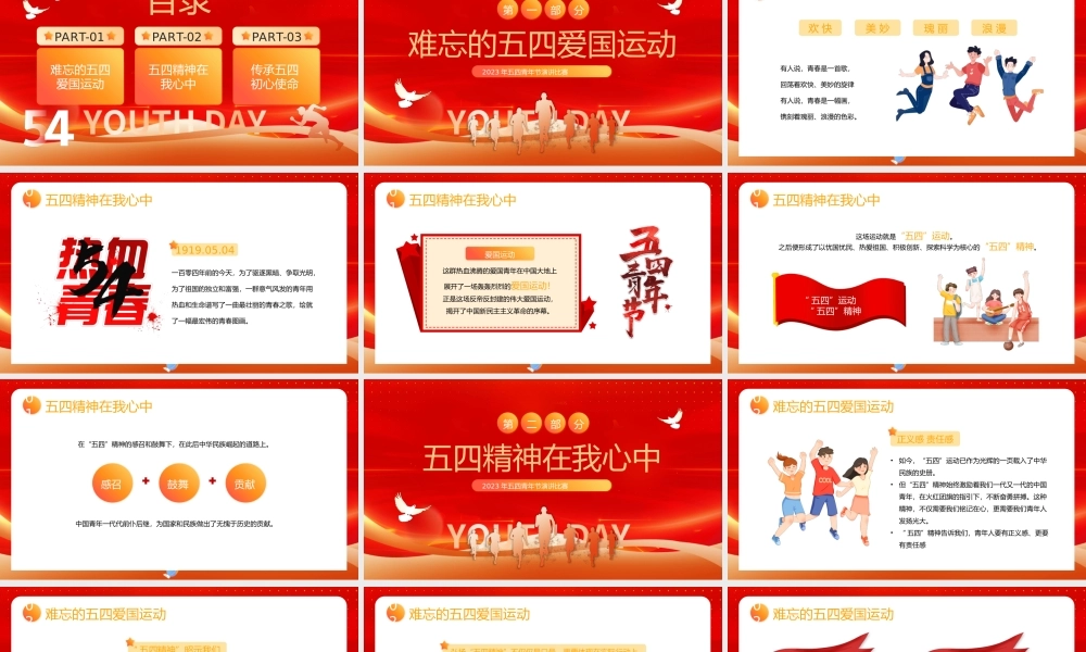 “五四“演讲比赛PPT.pptx