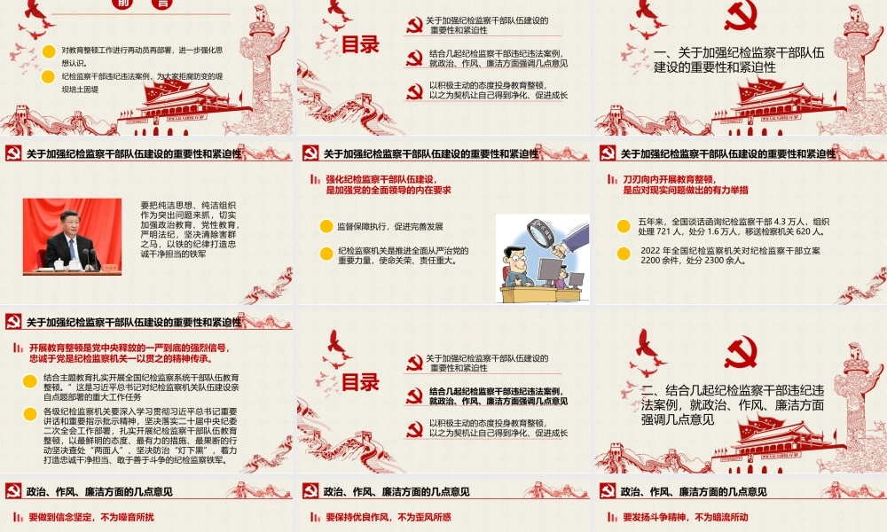 教育整顿党课ppt+讲稿：砥砺品格操守彰显担当作为.pptx