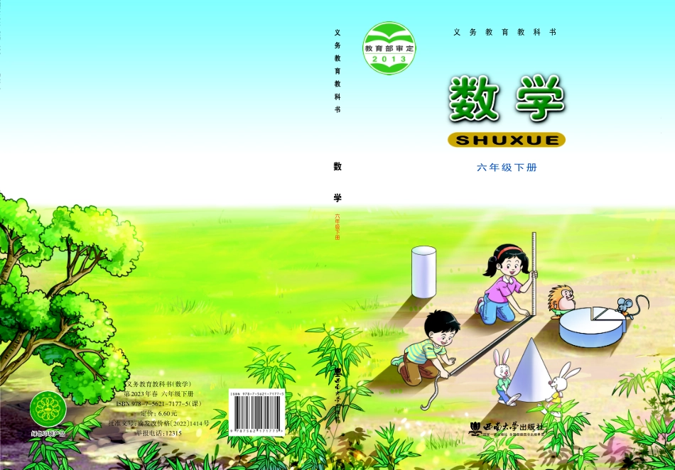 义务教育教科书·数学六年级下册.pdf_第1页