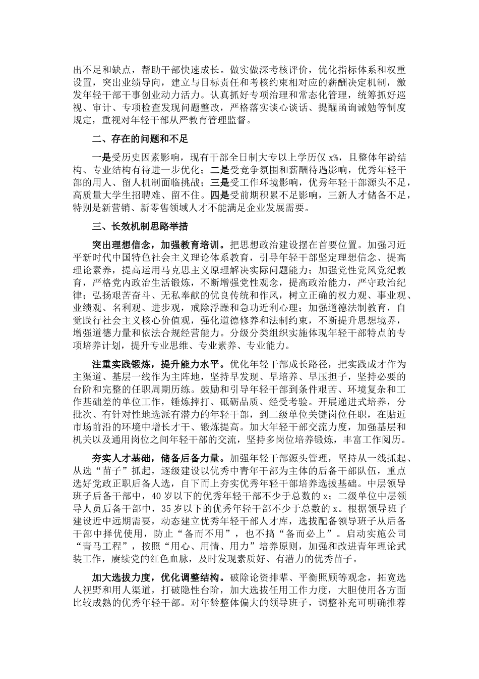 某国企优秀年轻干部队伍建设调研报告.docx_第2页