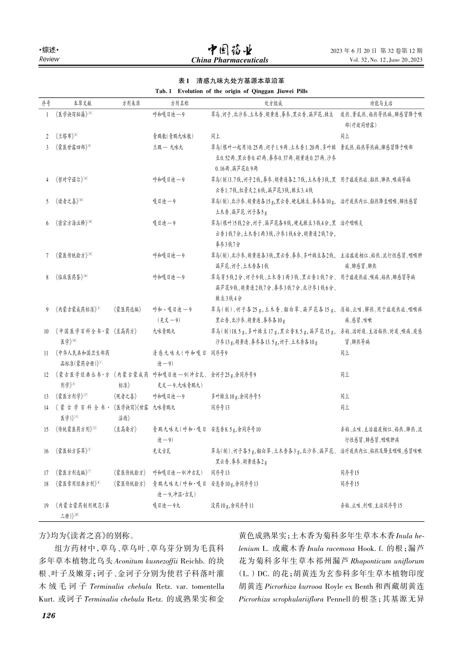 蒙药清感九味丸方源、方解考证_韩九林.pdf_第2页