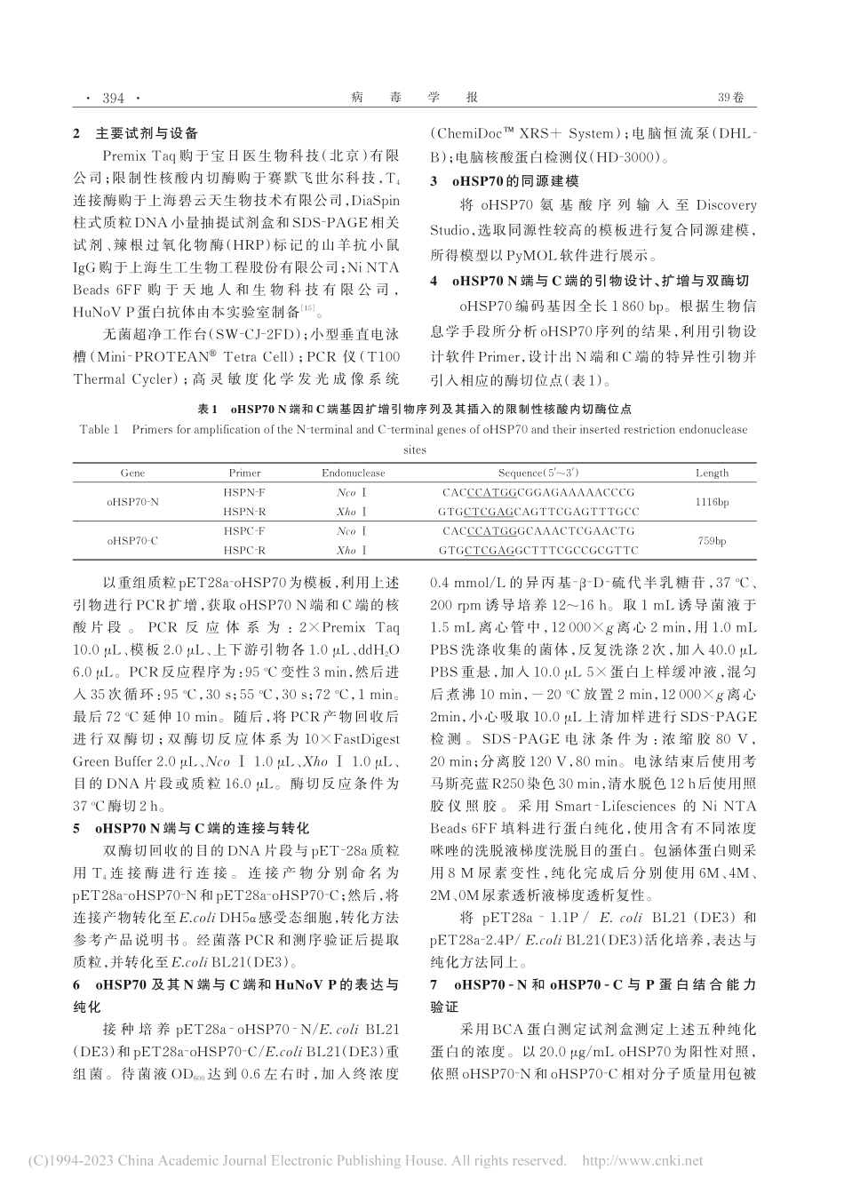 牡蛎热休克蛋白70吸附人源诺如病毒功能域的解析_王艳飞.pdf_第2页