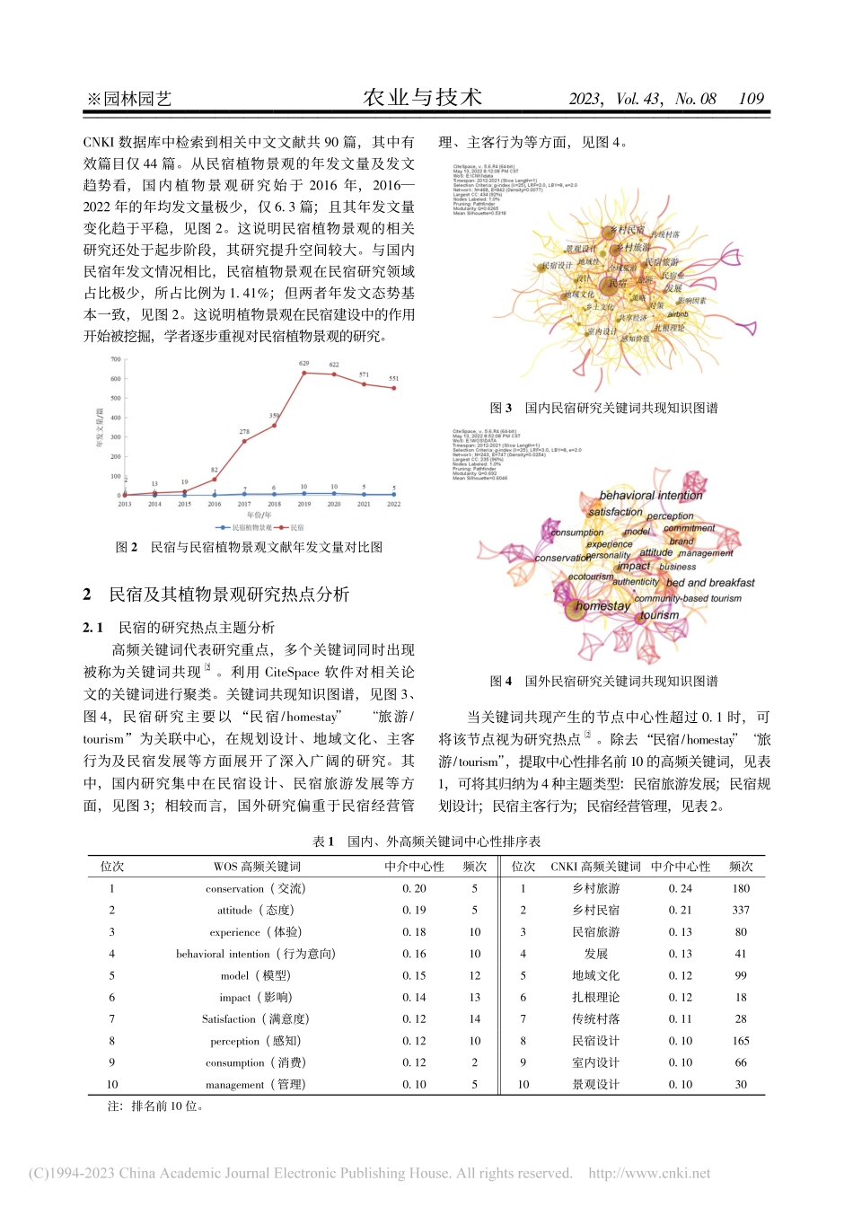民宿及其植物景观研究态势_黄婷.pdf_第2页