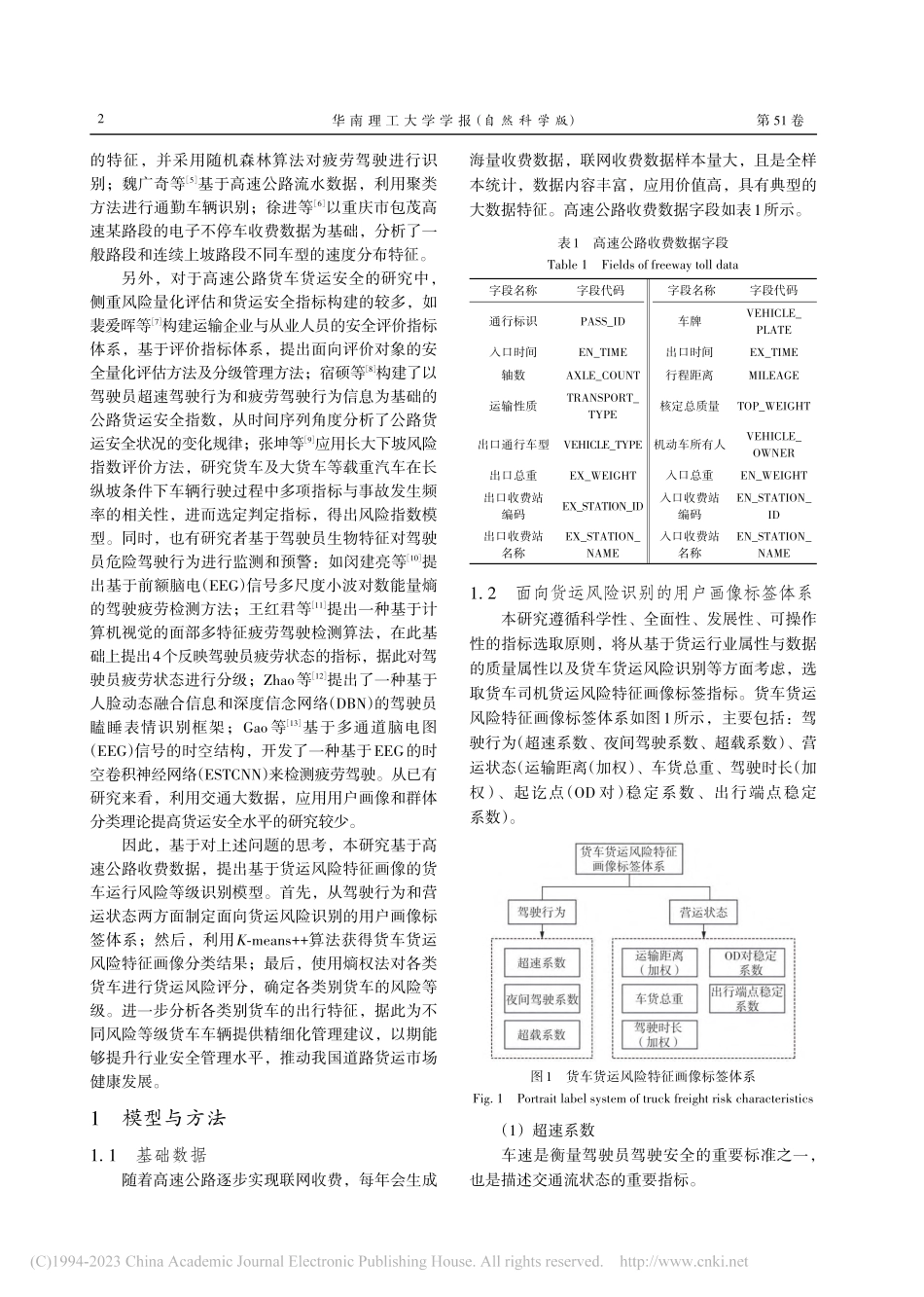 面向运输风险识别的高速公路货车用户画像方法_林培群.pdf_第2页