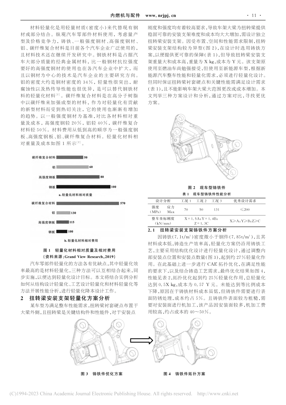 某车型扭转梁安装支架轻量化方案对比分析_符琳.pdf_第2页