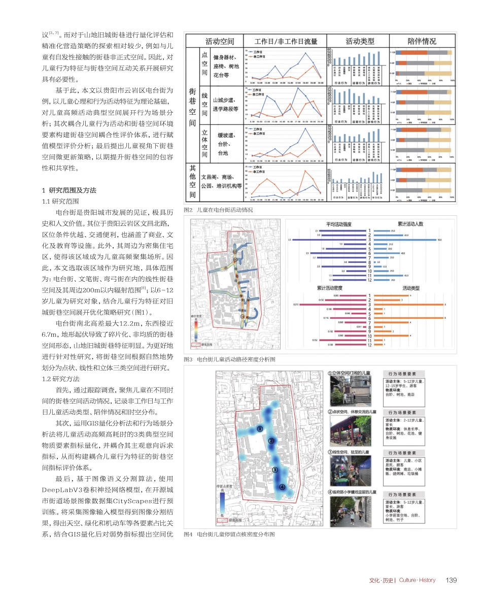 耦合儿童行为特征的山地旧城...—以贵阳市云岩区电台街为例_刘楚楚.pdf_第2页