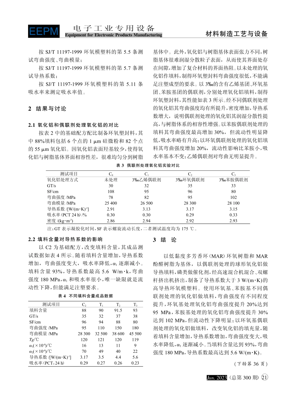 高导热环氧模塑料的制备_段杨杨.pdf_第3页