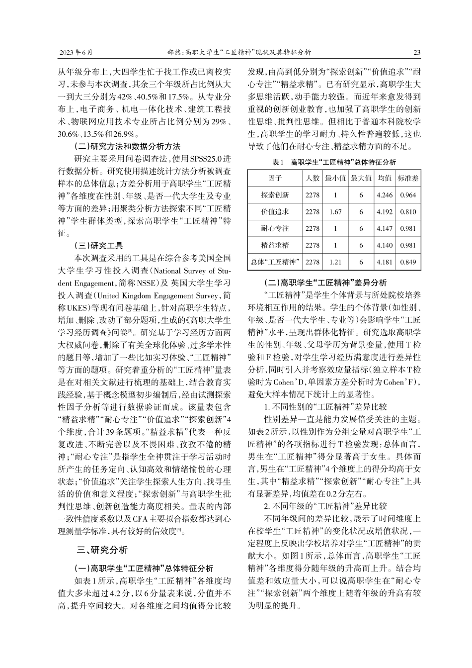 高职大学生“工匠精神”现状...省13所高职院校的问卷调查_邵然.pdf_第2页