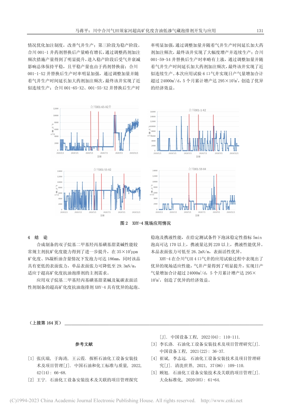 川中合川气田须家河超高矿化...油低渗气藏泡排剂开发与应用_马蒋平.pdf_第3页